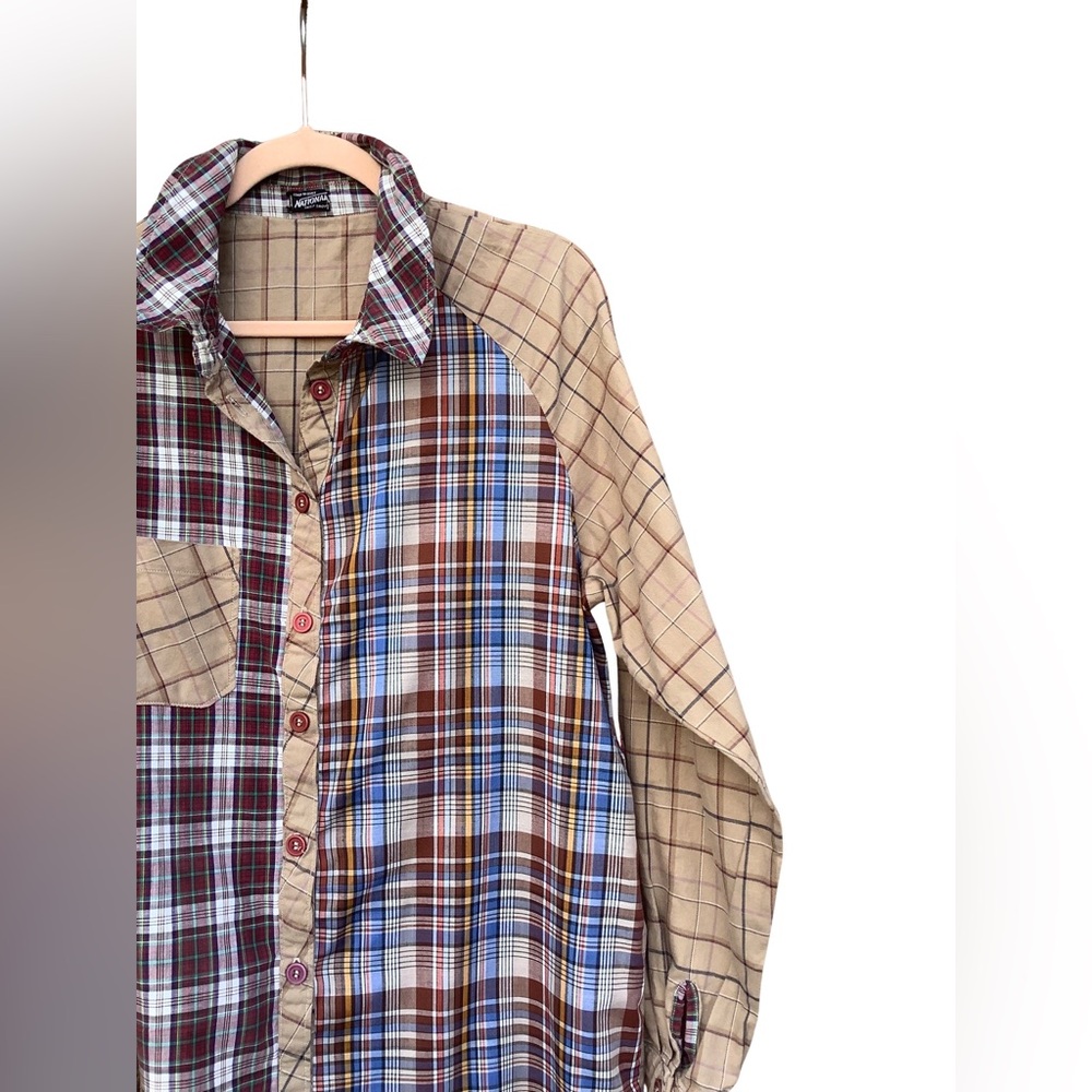 Handmade vintage men shirt-DRESS